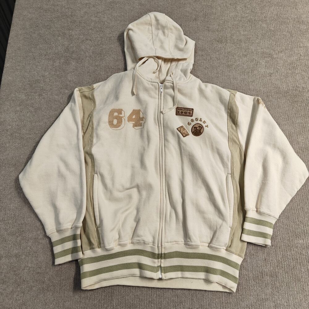 Willie Esco Men's Beige Zip Hoodie Size 2XL Cooley High Escobrand Xclusive